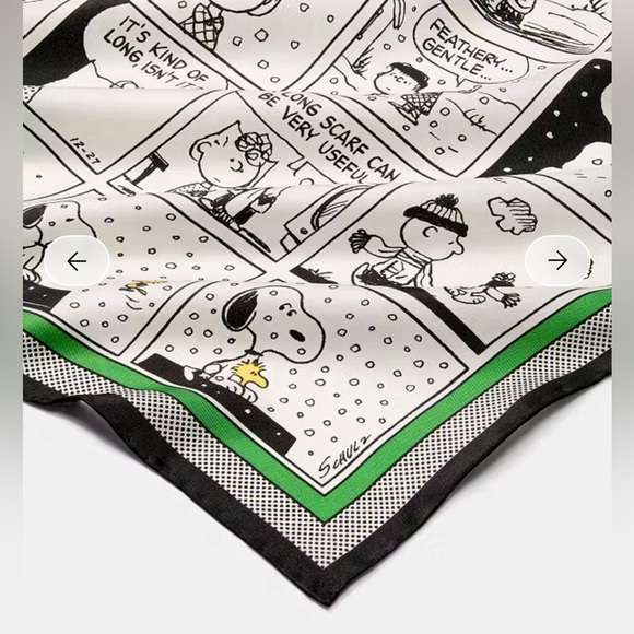 Kate Spade Peanuts Silk Square Scarf - Picture 4 of 6